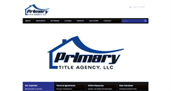 Desktop Screenshot of primarytitle.com
