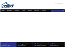 Tablet Screenshot of primarytitle.com